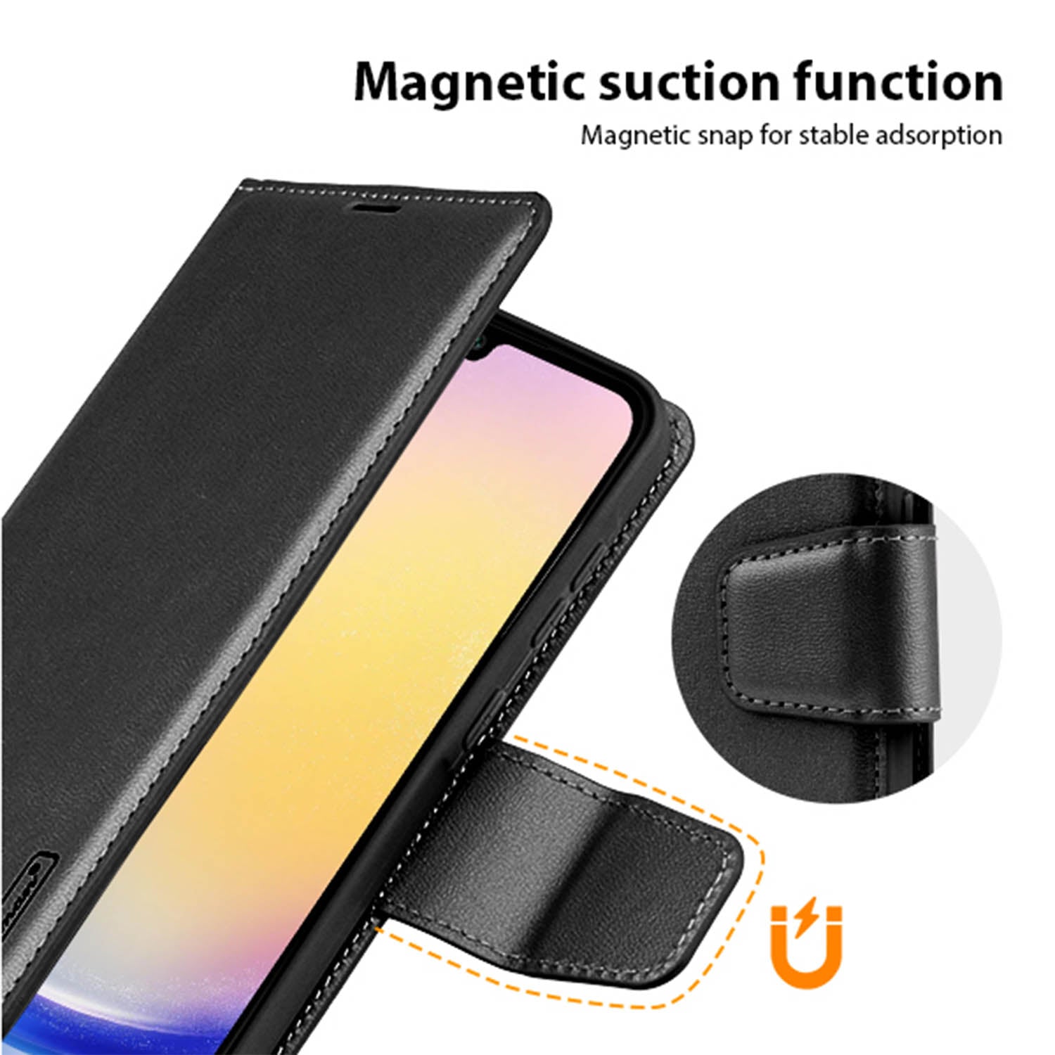 Hanman Samsung Galaxy A26 Case Wallet Leather