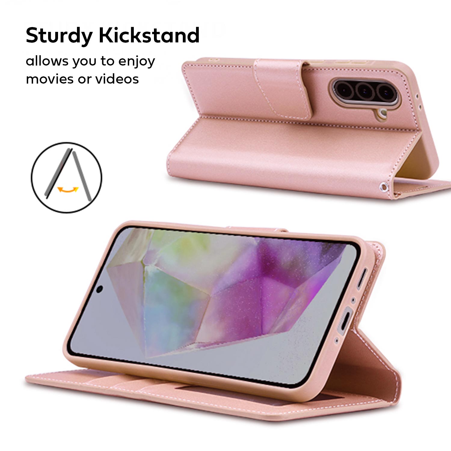 Hanman Samsung Galaxy A36 Case Wallet Leather