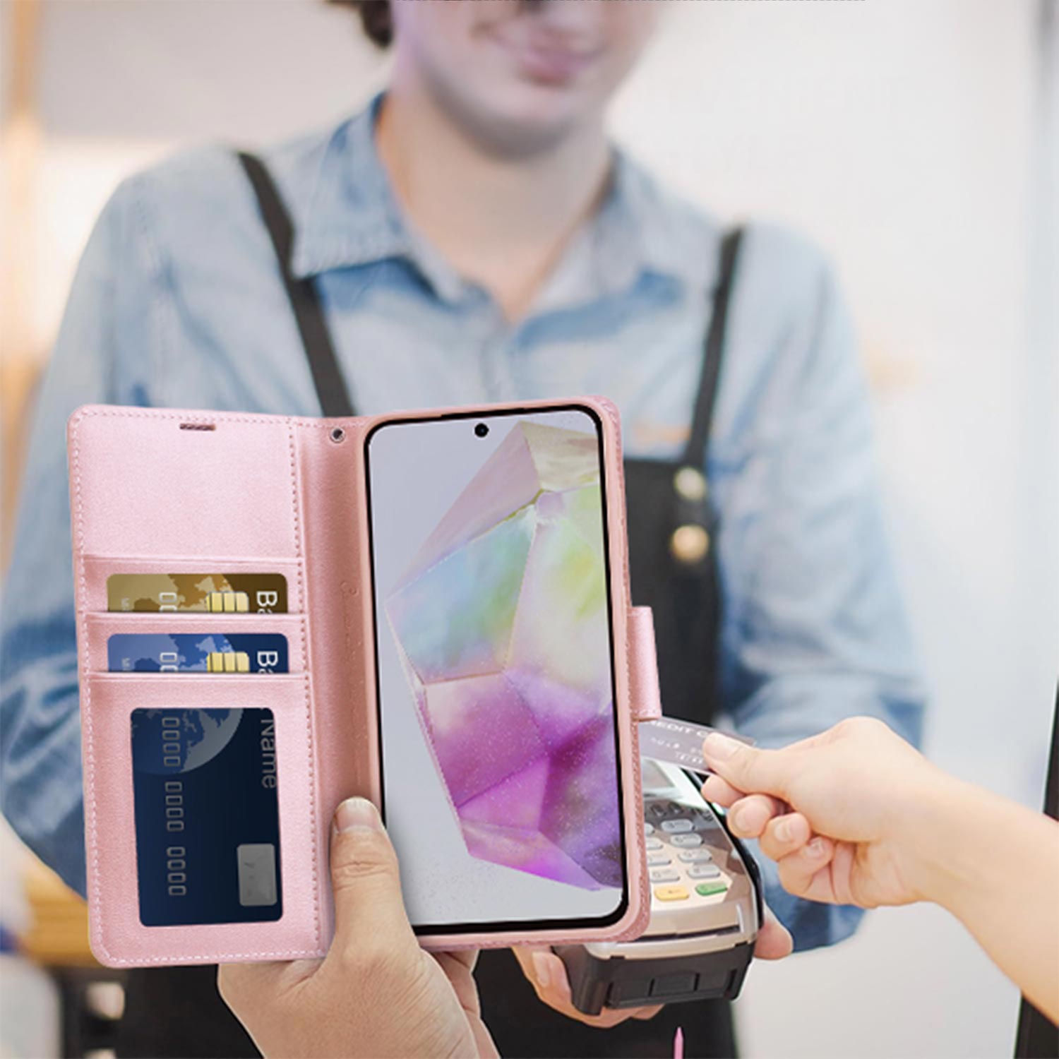 Hanman Samsung Galaxy A36 Case Wallet Leather