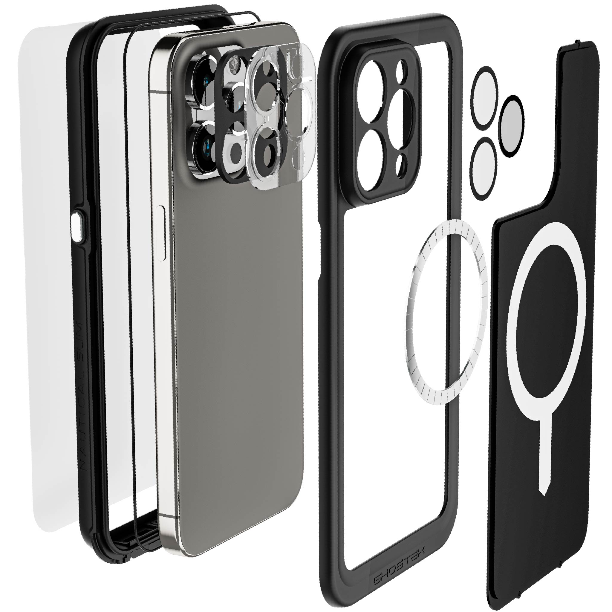 Ghostek iPhone 15 Pro Max Case Nautical Slim Waterproof with MagSafe