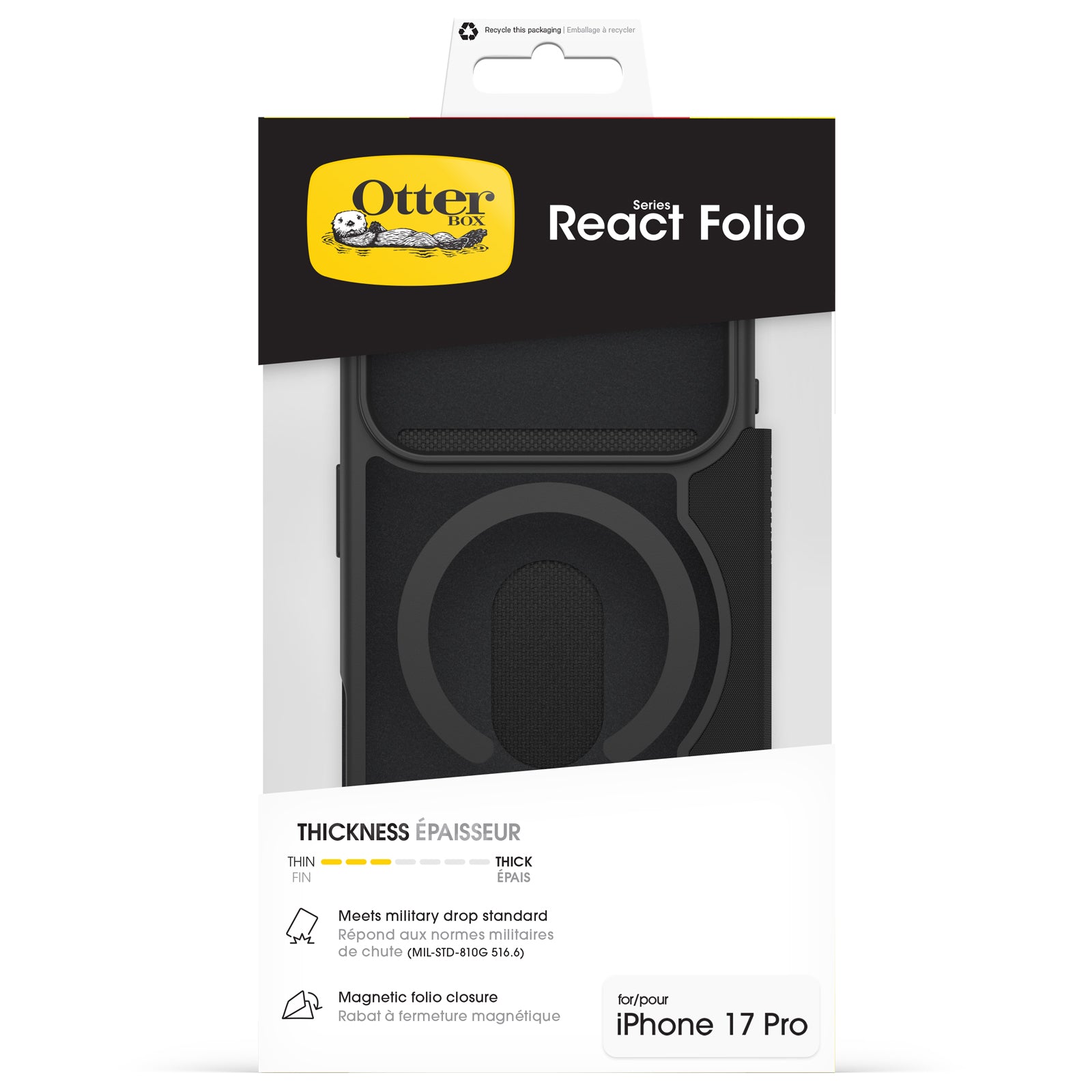 OtterBox React Folio Case with MagSafe for iPhone 17 Series