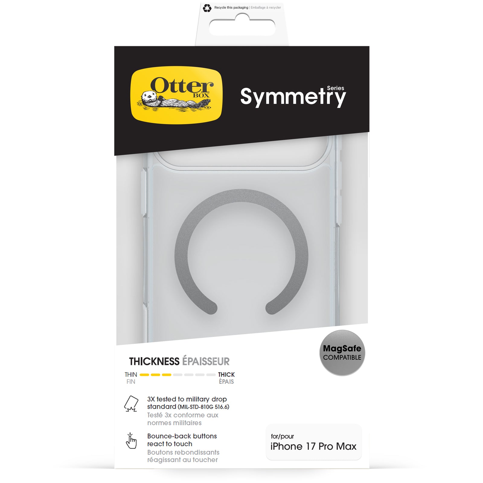 OtterBox Symmetry Clear Case with MagSafe for iPhone 17 Series