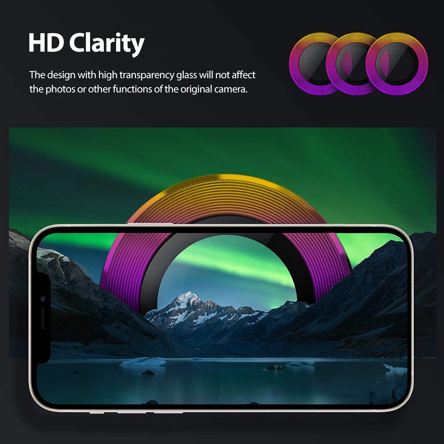Tough On Camera Lens Protector Tempered Glass for iPhone