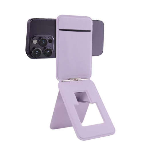 Magnetic Trifold Wallet With Stand And Tripod