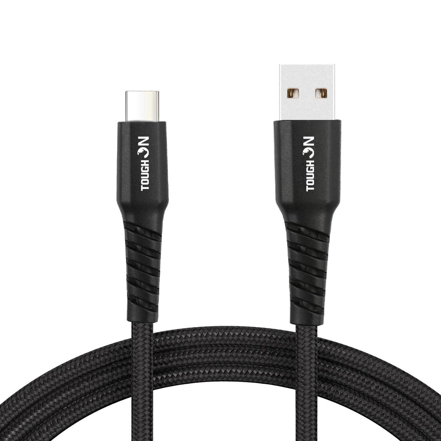 Tough on USB A to USB C Charger Cable 1m Black