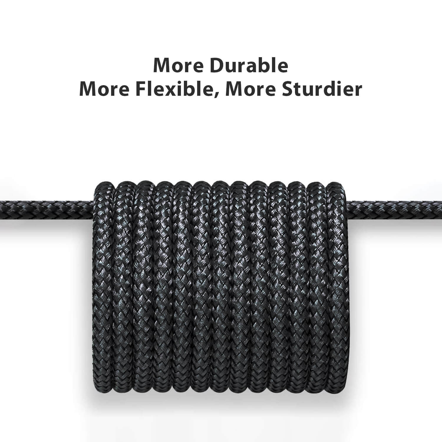 Tough on USB A to USB C Charger Cable 1m Black