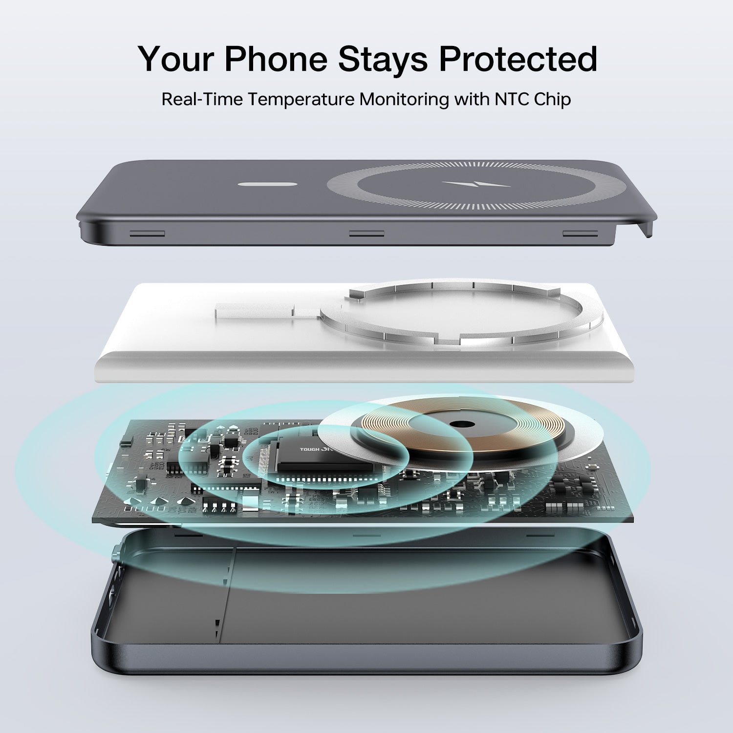 Tough On 5000mAh Ultra Slim Magnetic Power Bank