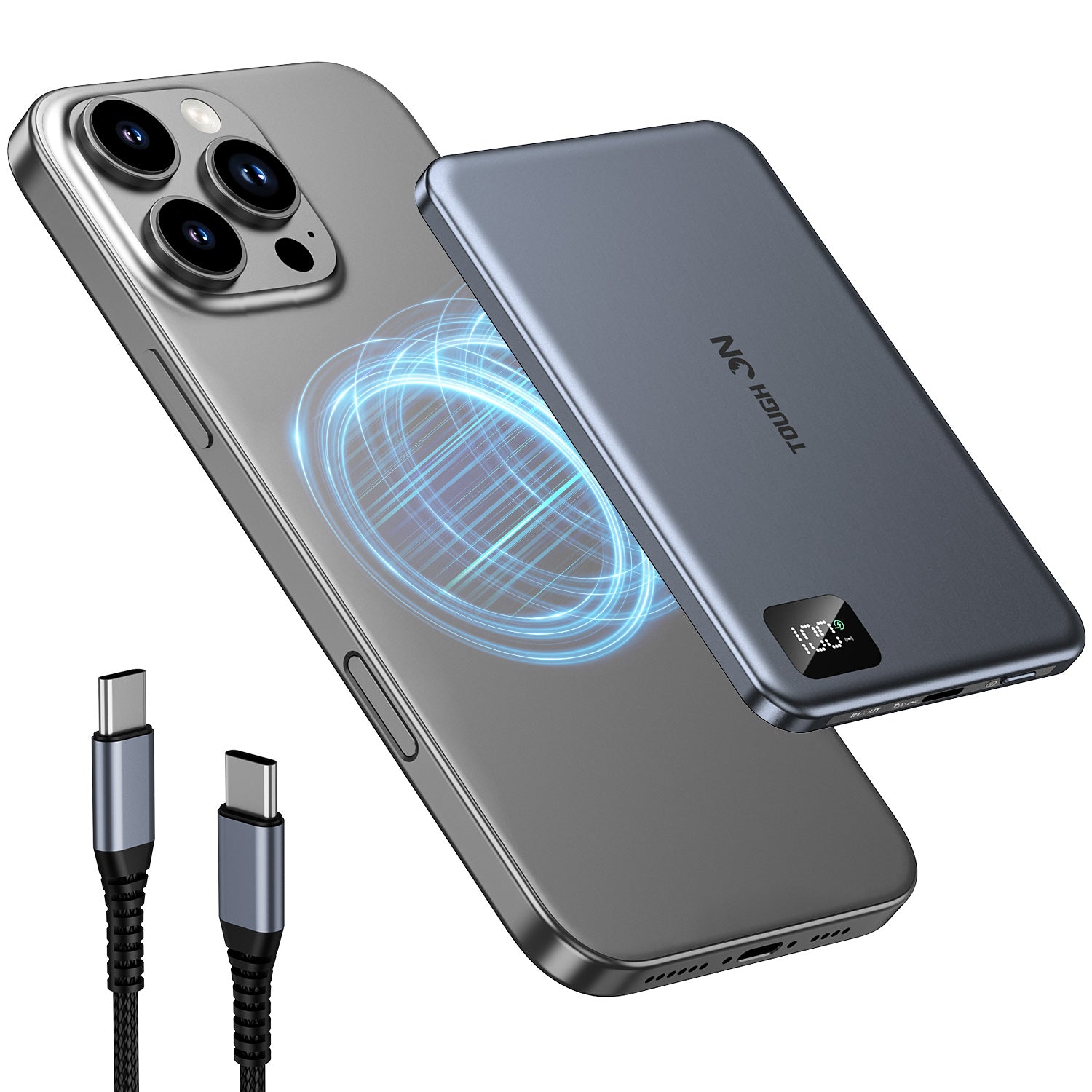 Tough On 5000mAh Ultra Slim Magnetic Power Bank