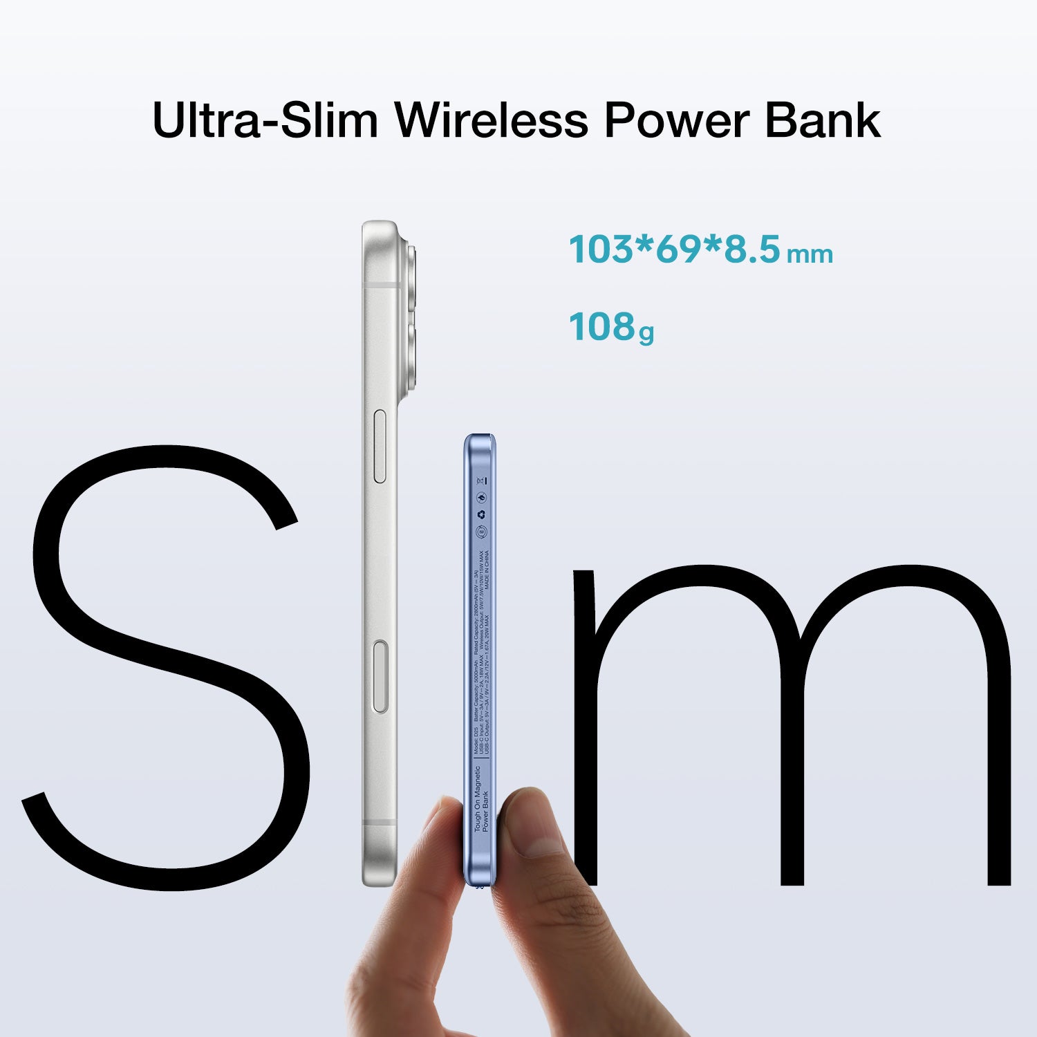 Tough On 5000mAh Ultra Slim Magnetic Power Bank