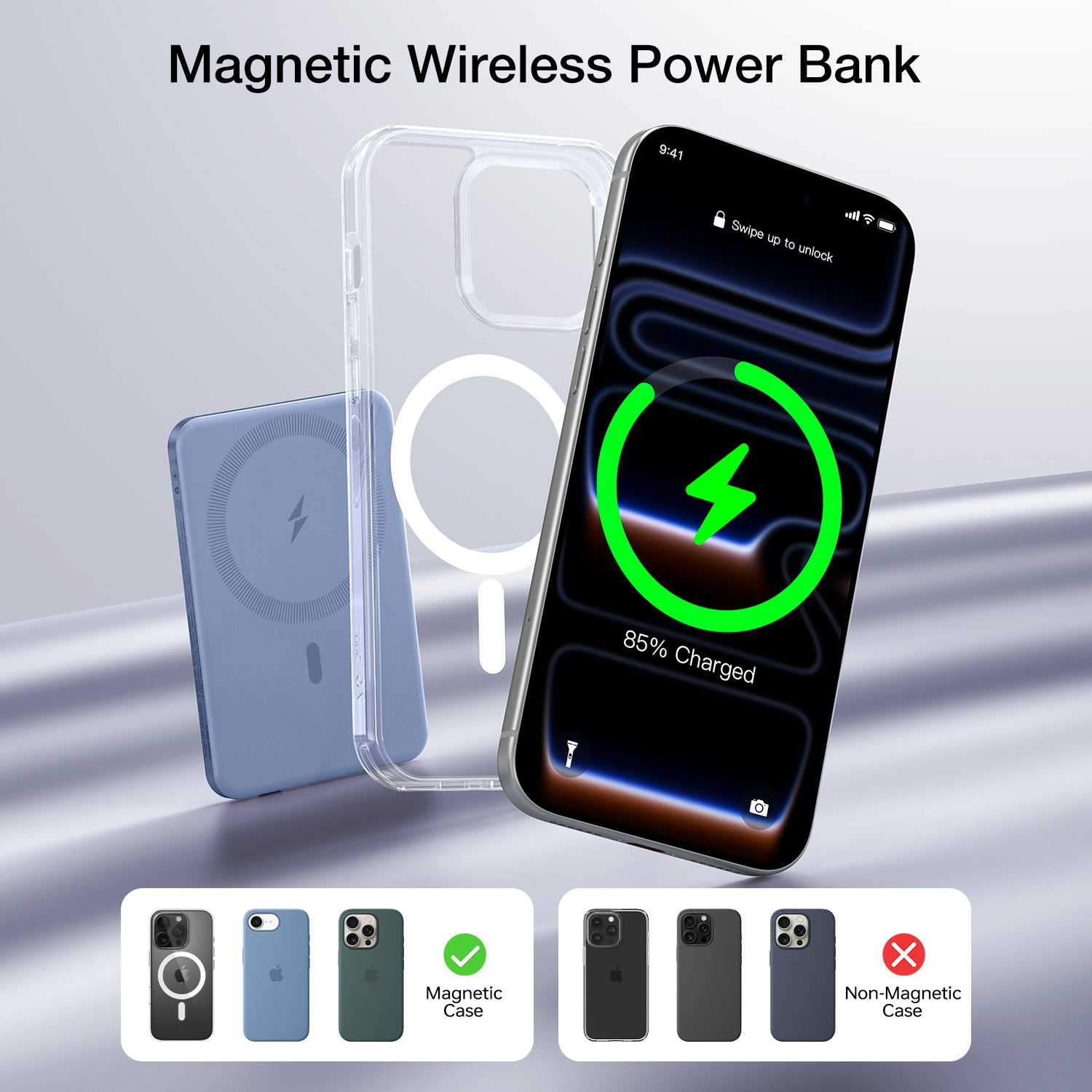 Tough On 5000mAh Ultra Slim Magnetic Power Bank