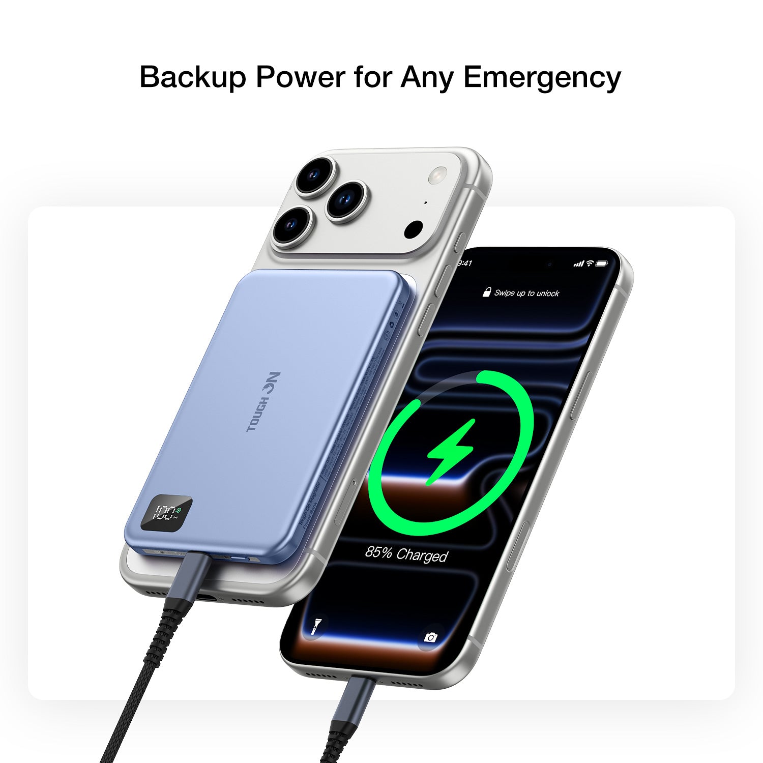 Tough On 5000mAh Ultra Slim Magnetic Power Bank