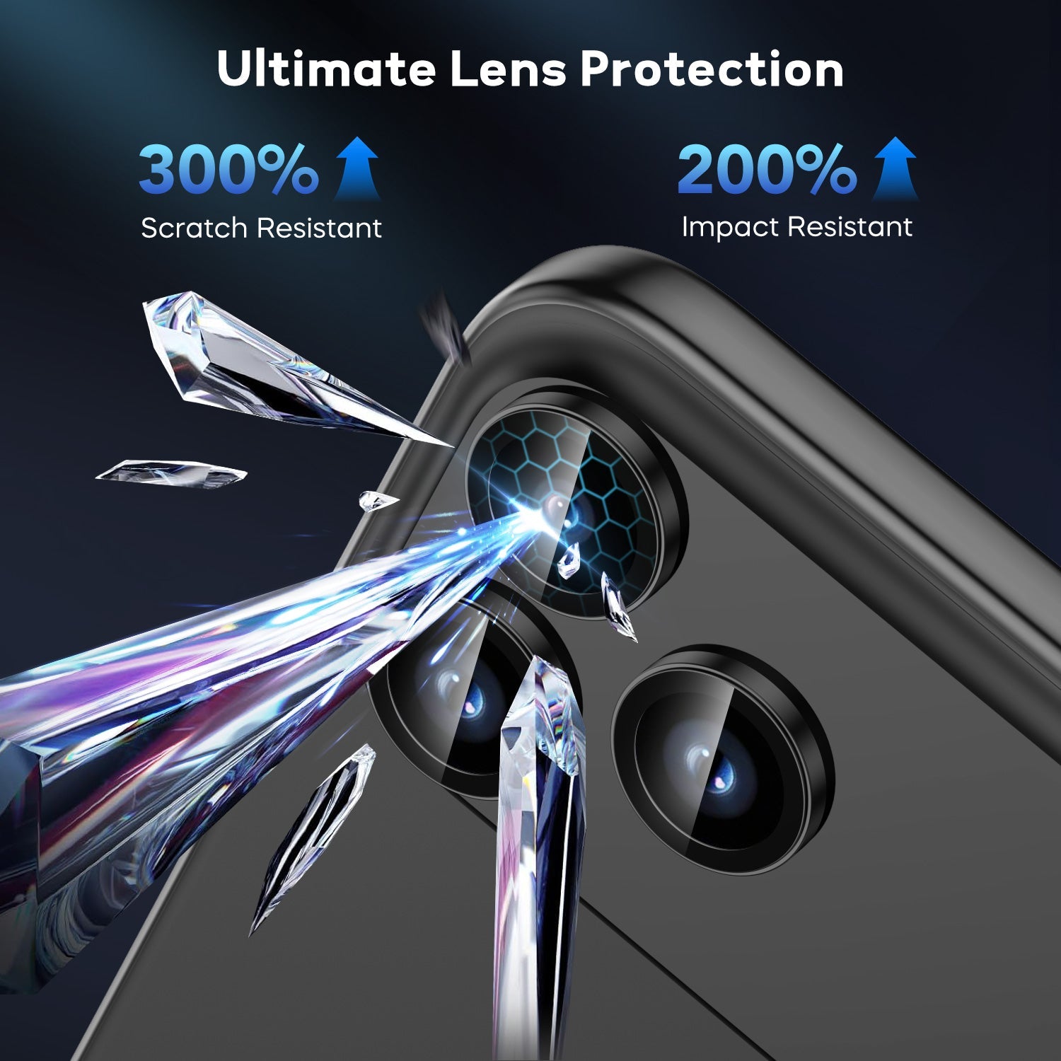 Tough On Camera Lens Protector Tempered Glass for iPhone
