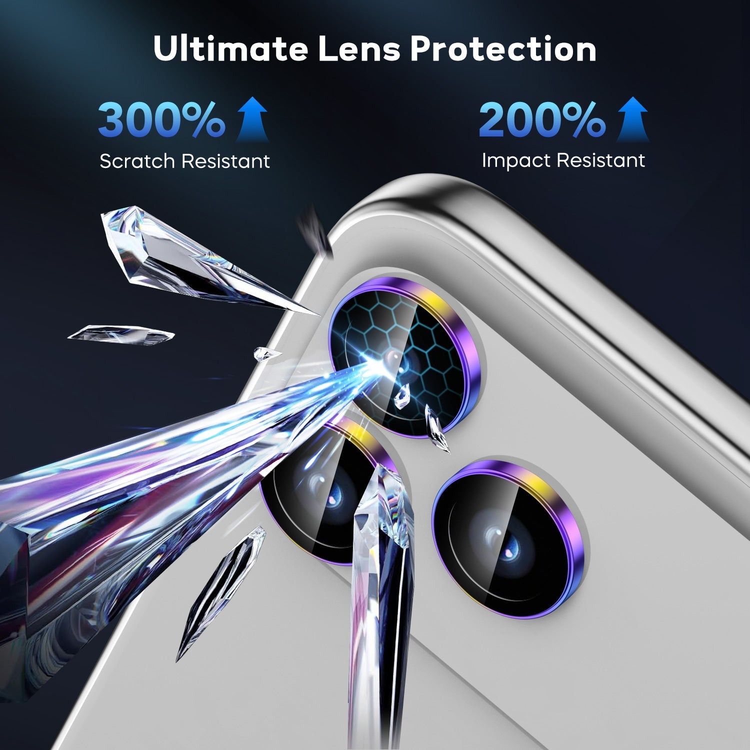 Tough On Camera Lens Protector Tempered Glass for iPhone