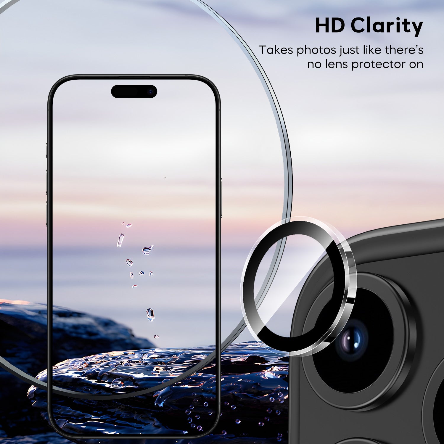 Tough On Camera Lens Protector Tempered Glass for iPhone