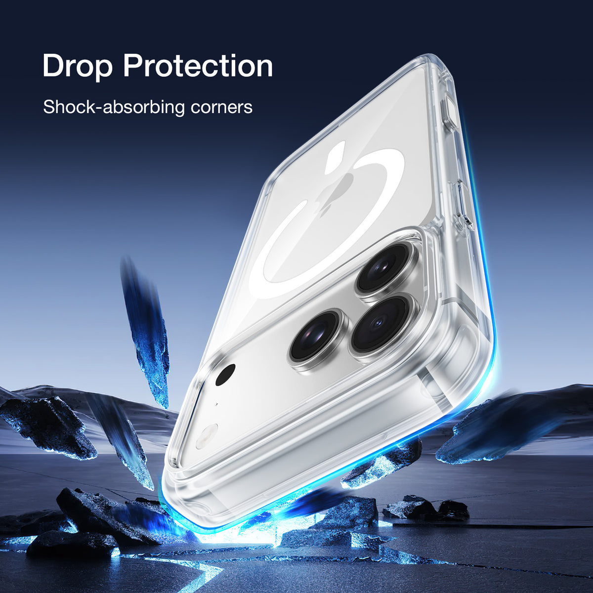 Tough On Clear MagSafe Case with No Yellowing for iPhone