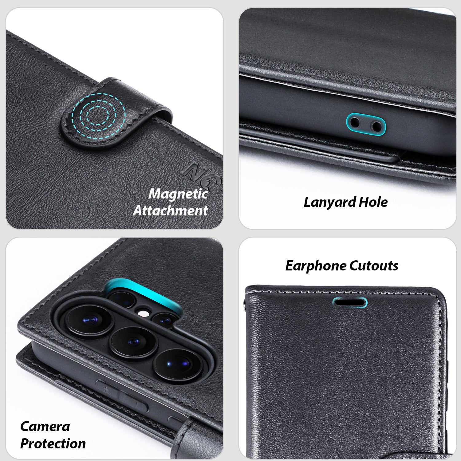 Tough On Samsung Galaxy Flip Wallet Leather Case