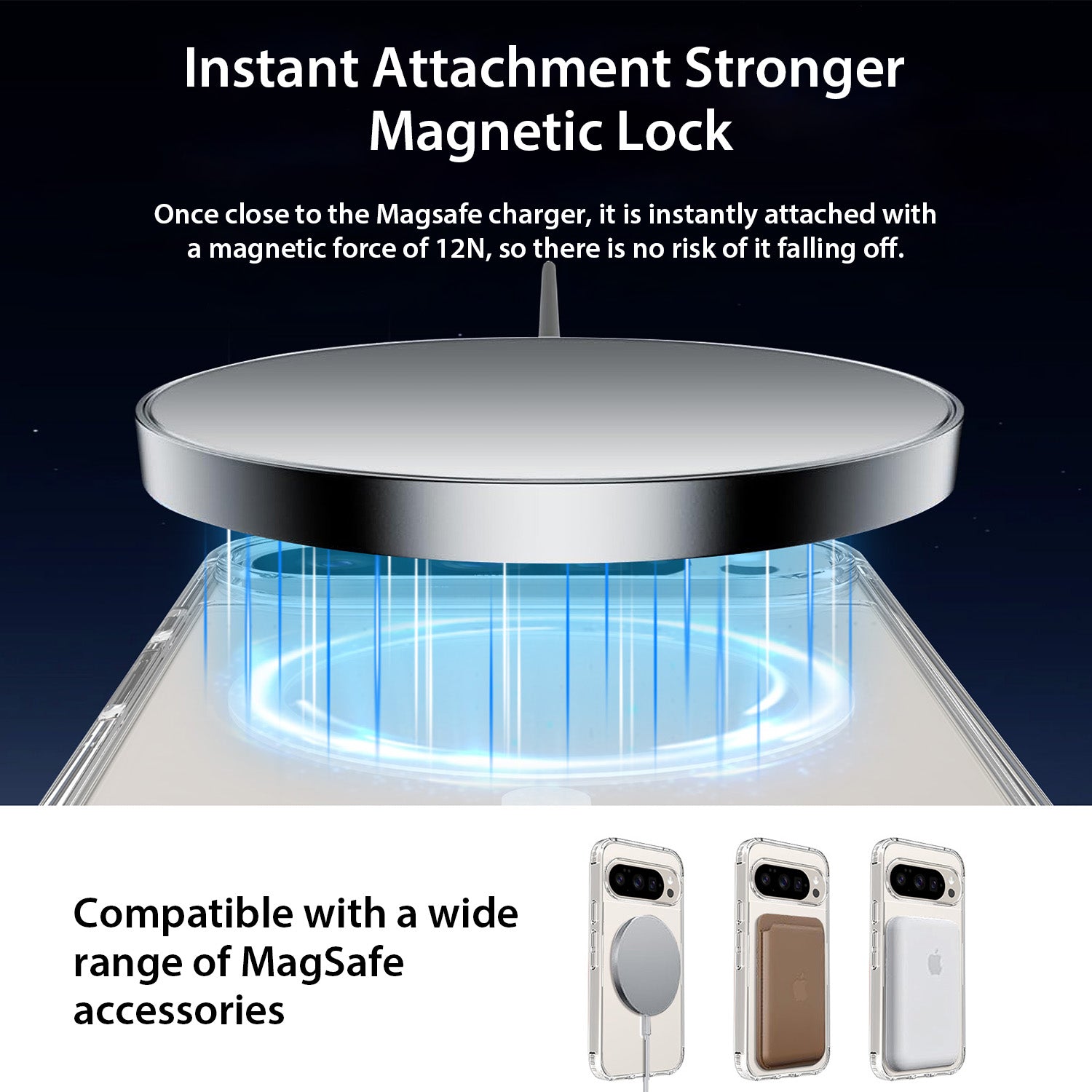 Tough On Google Pixel 10 Pro XL Case Clear Air with MagSafe