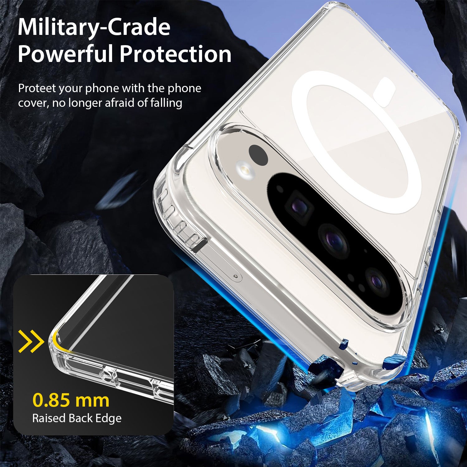 Tough On Google Pixel 10 Pro XL Case Clear Air with MagSafe