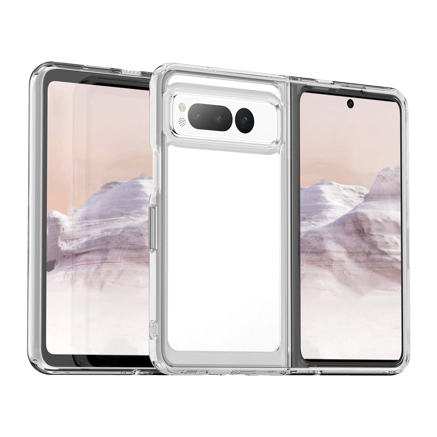 Tough On Google Pixel Pixel Fold Case Clear Air