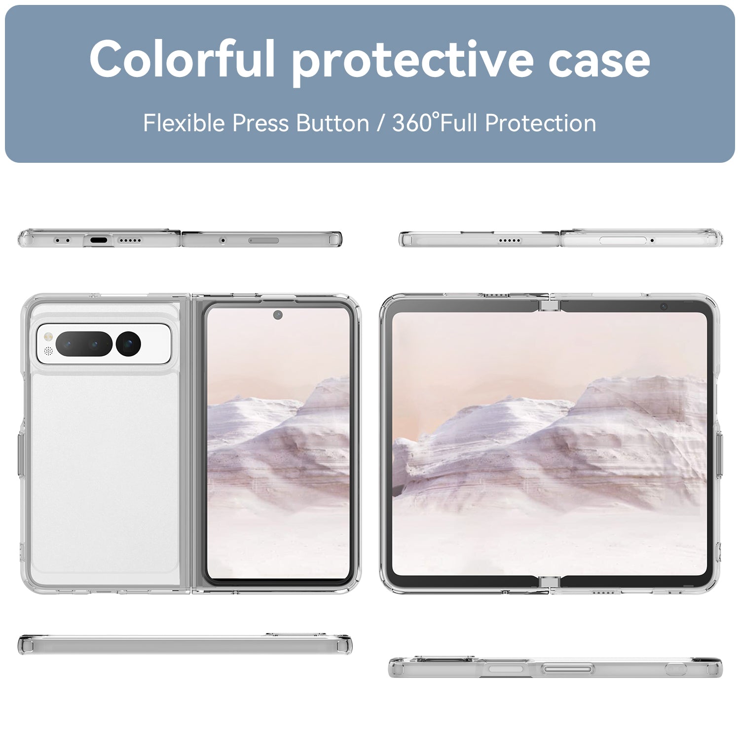 Tough On Google Pixel Fold Case Clear Air