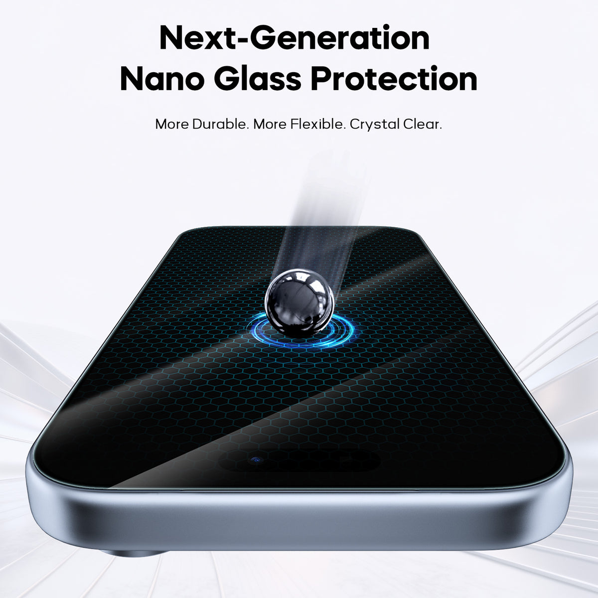 Tough On HD Clear Nano Glass Screen Protector for iPhone