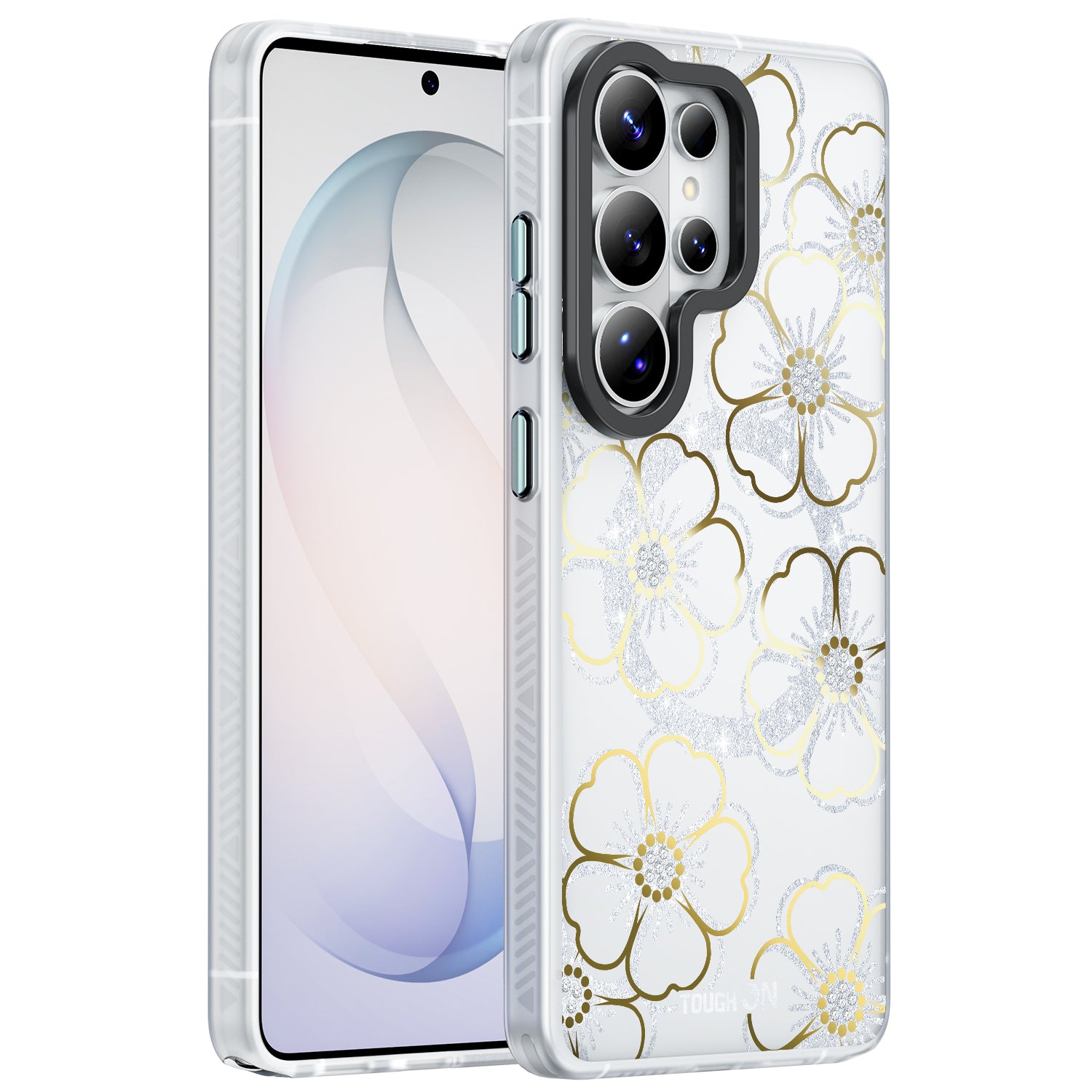 Tough On IMD Golden Flora Case for Samsung Galaxy S26 Series-1