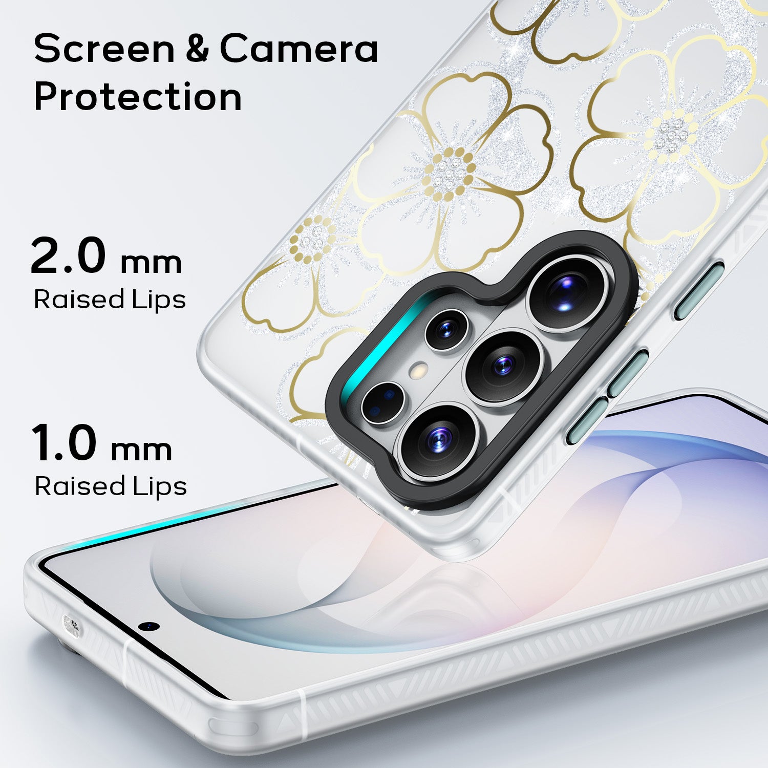 Tough On IMD Golden Flora Case for Samsung Galaxy S26 Series