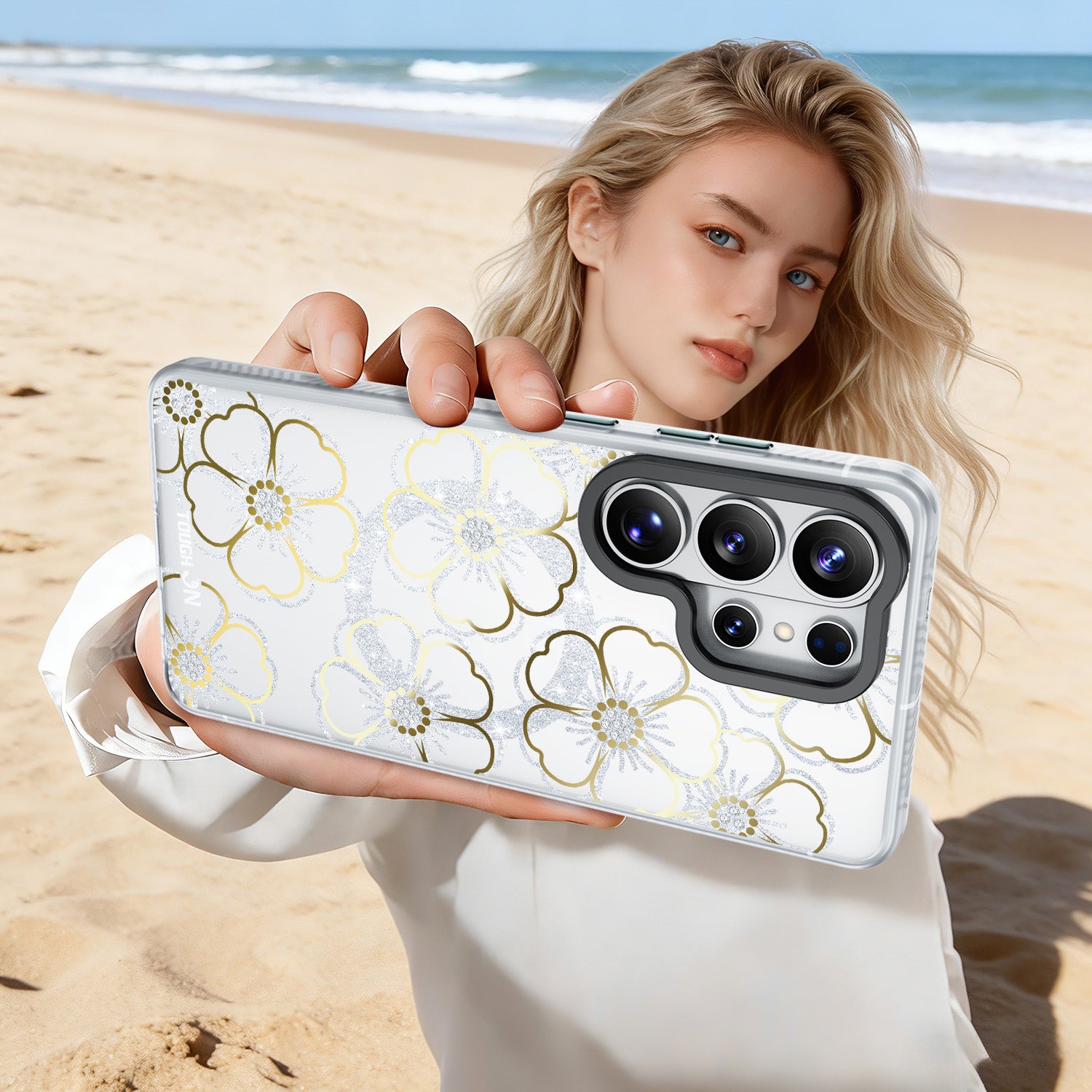 Tough On IMD Golden Flora Case for Samsung Galaxy S26 Series