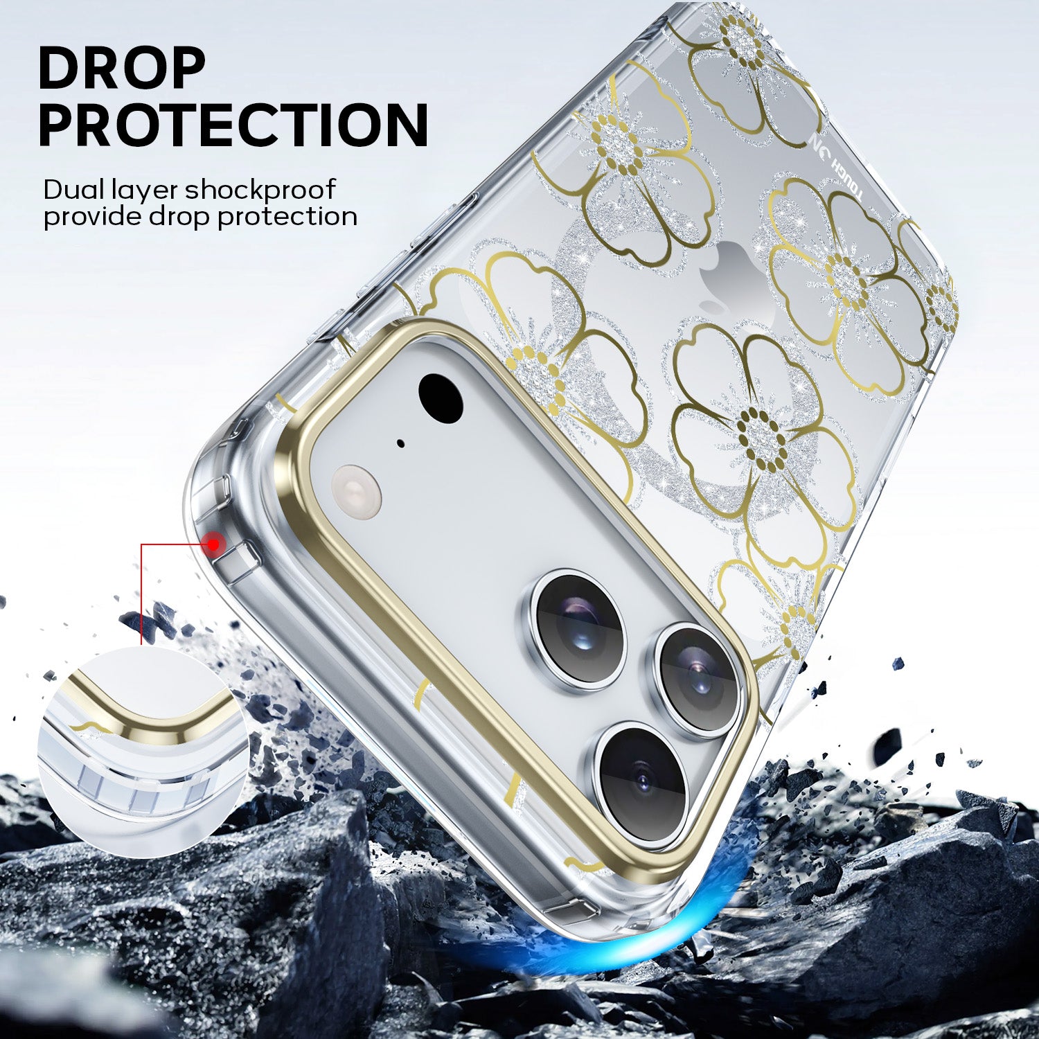 Tough On IMD Pattern Case With MagSafe for iPhone 17 Series