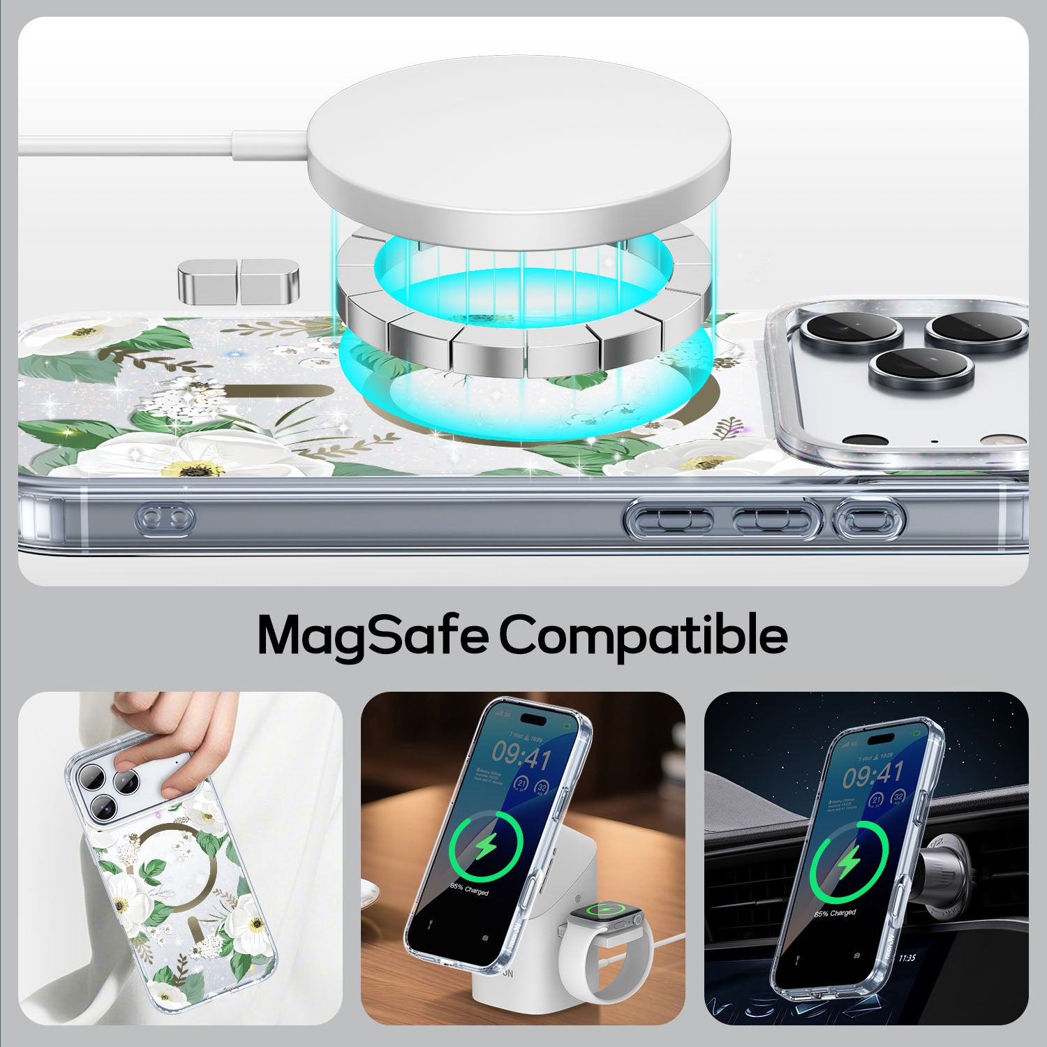 Tough On IMD Pattern Case With MagSafe for iPhone 17 Series