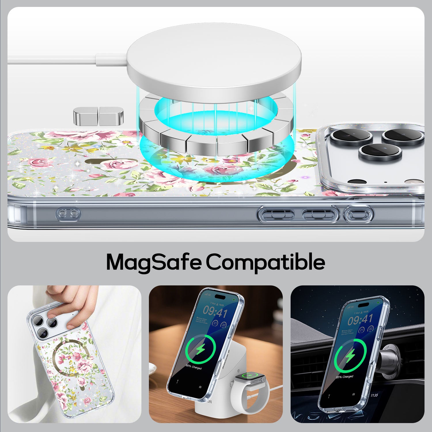 Tough On IMD Pattern Case With MagSafe for iPhone 17 Series