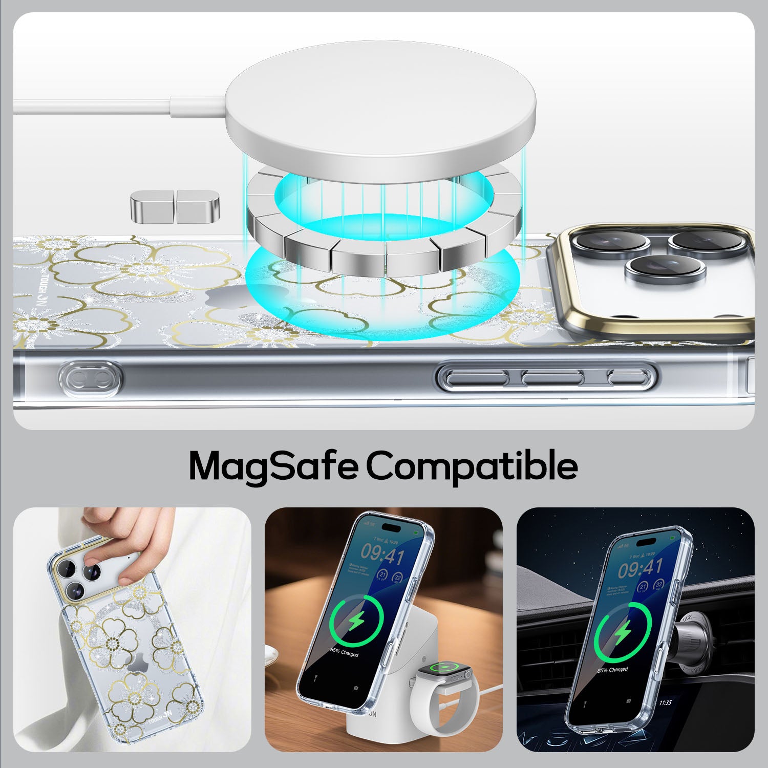 Tough On IMD Pattern Case With MagSafe for iPhone 17 Series