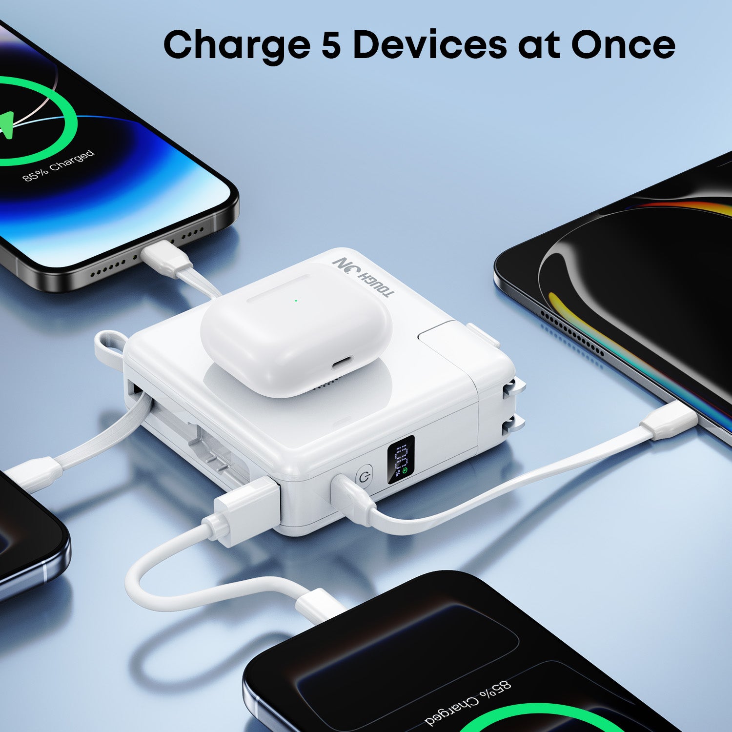 Tough On MagGo 5-in-1 Universal Travel Power Bank 10000mAh