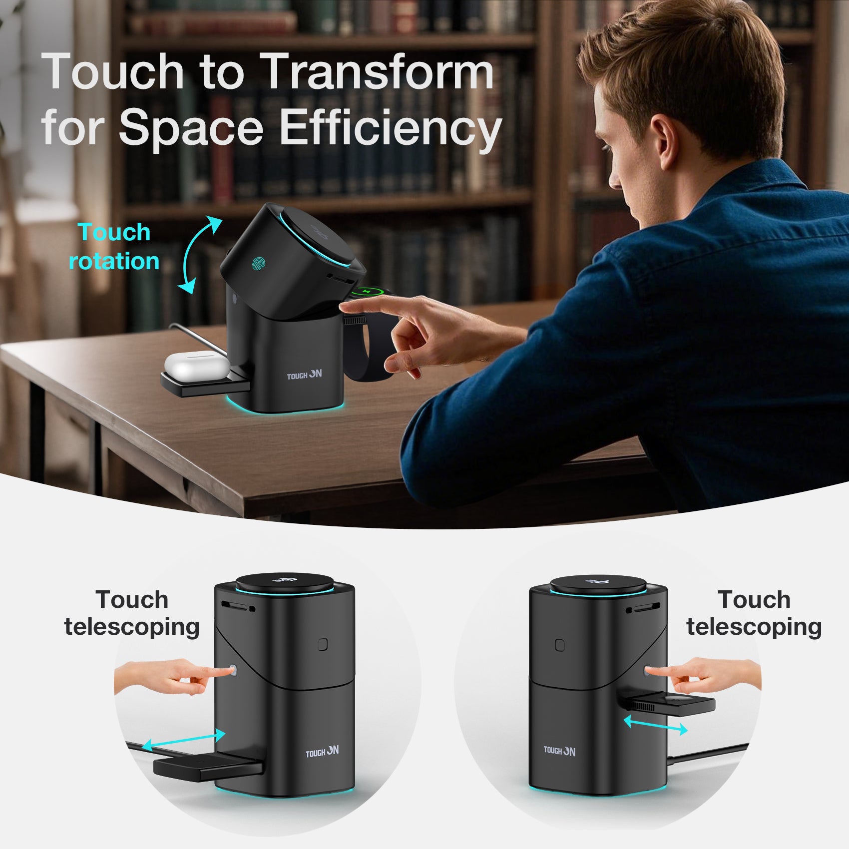 Tough On MagPro 3-in-1 Wireless Charger