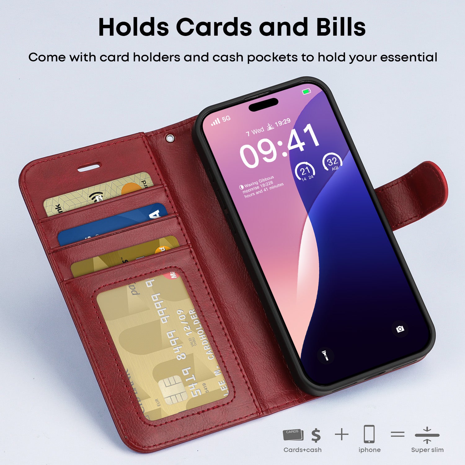 Tough On Magnetic Detachable Leather Case for iPhone 17 Series