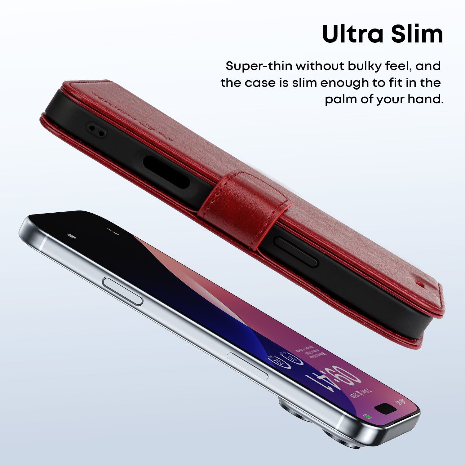 Tough On Magnetic Detachable Leather Case for iPhone 17 Series