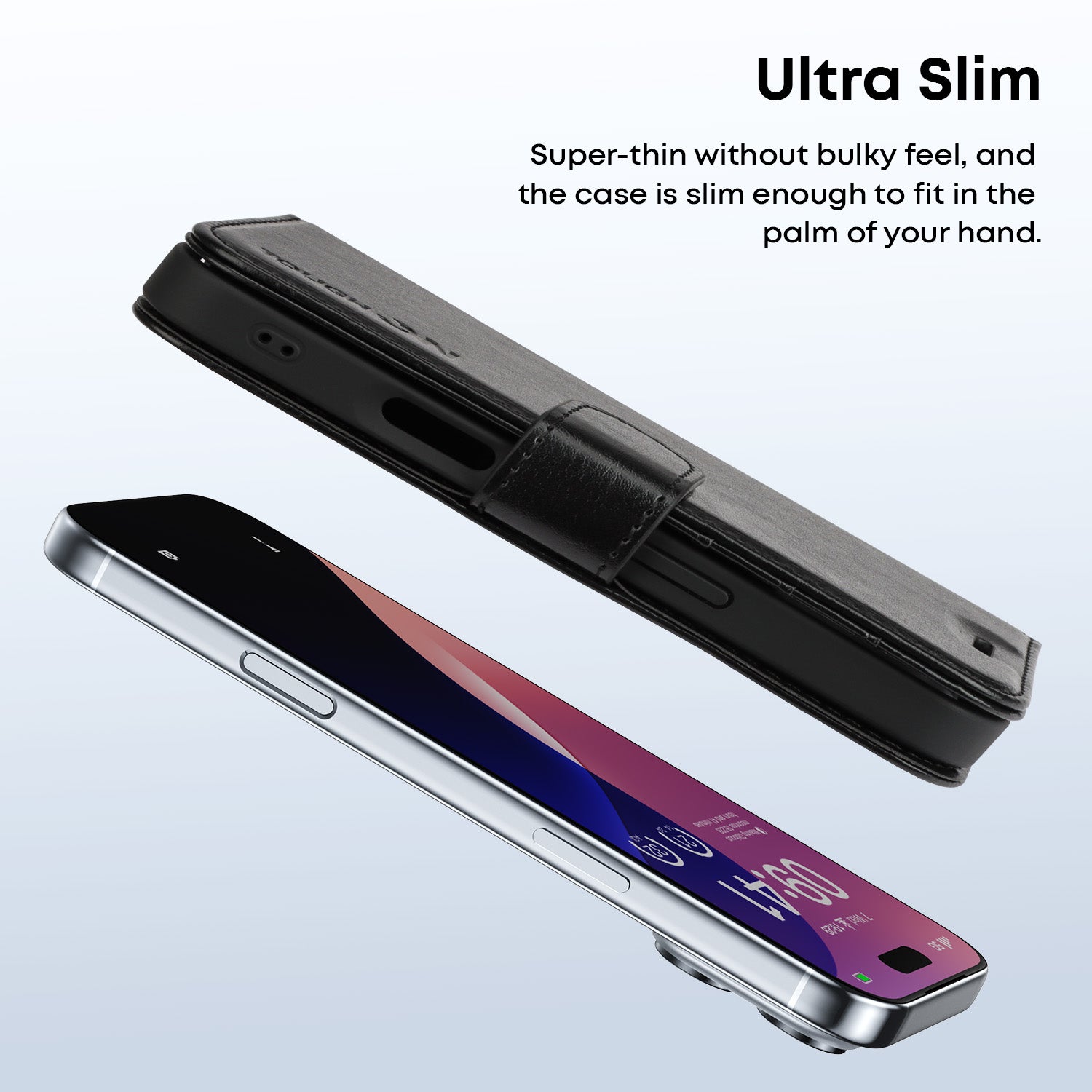 Tough On Magnetic Detachable Leather Case for iPhone 17 Series