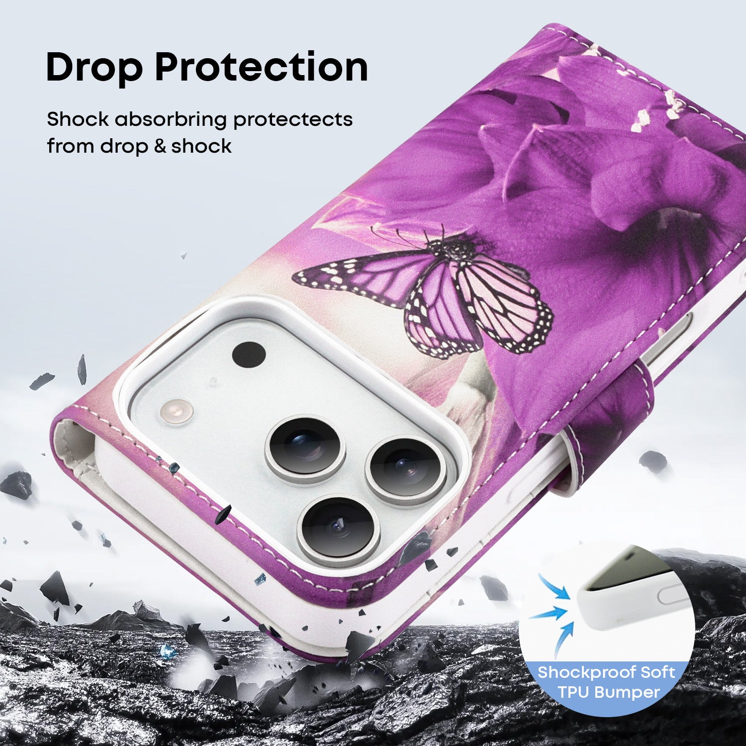 Tough On Magnetic Detachable Leather Case for iPhone 17 Series