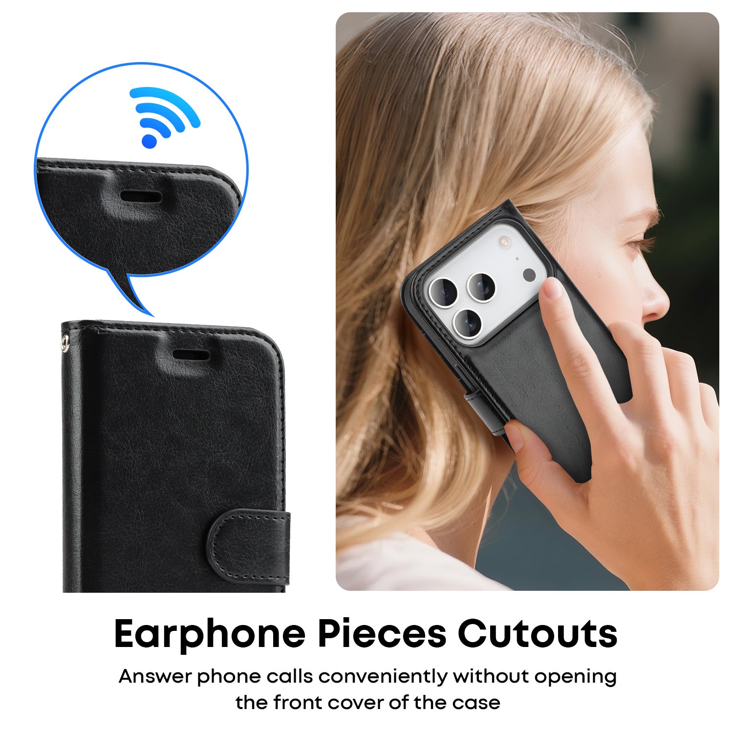 Tough On Magnetic Detachable Leather Case for iPhone 17 Series