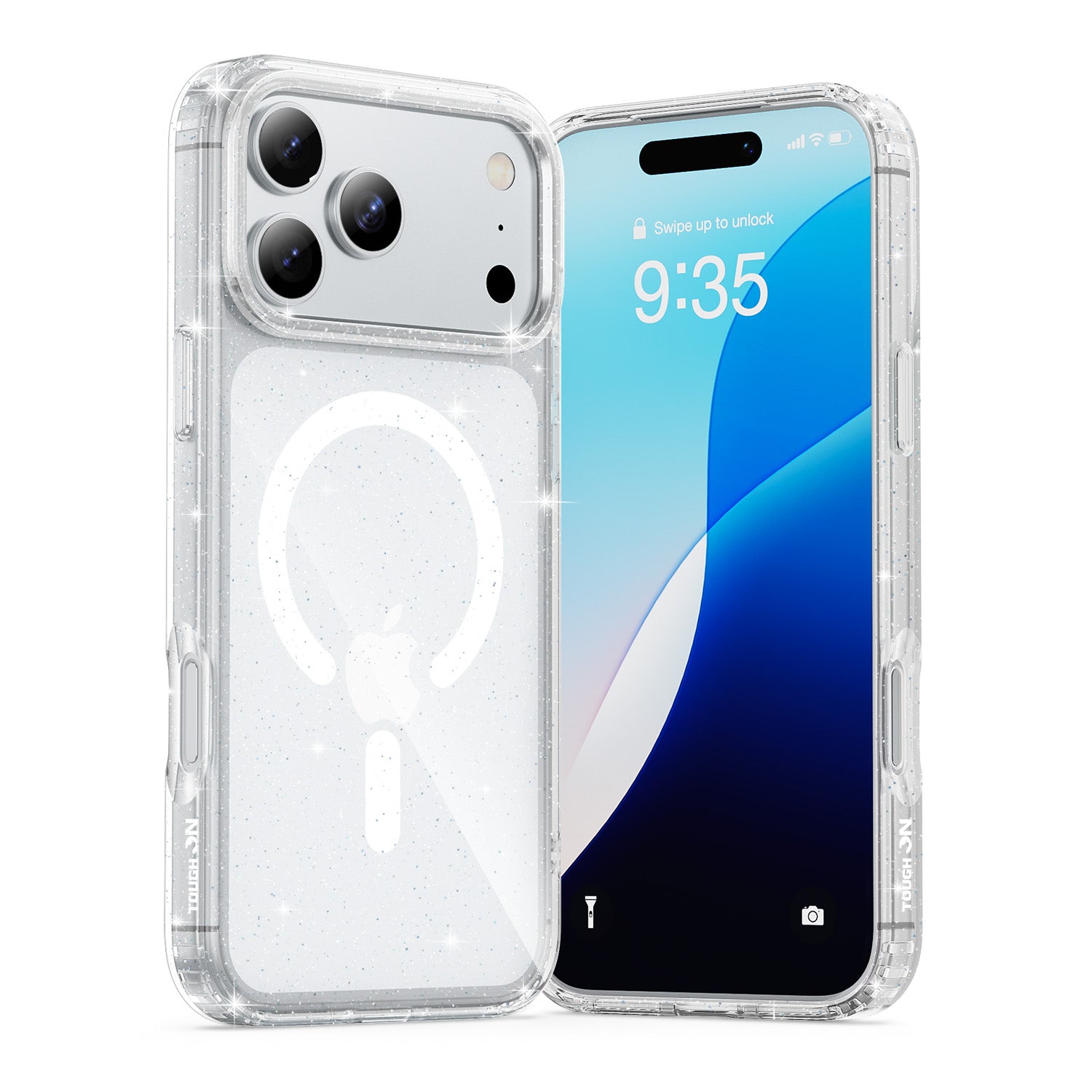 Tough On Anti-Yellowing Glitter Iridescent Case with MagSafe for iPhone