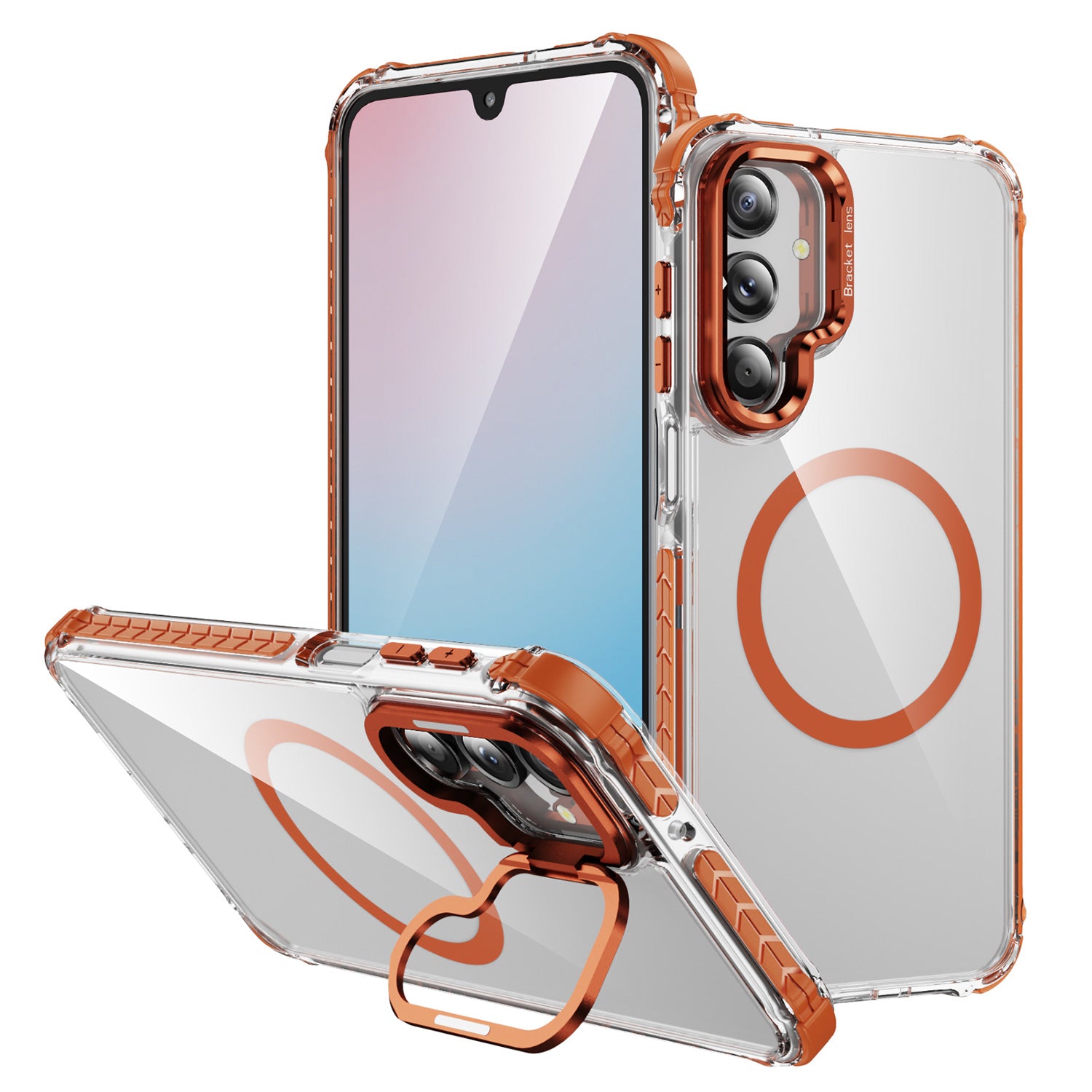 Tough On Samsung Galaxy A17/A16 Case Camera Stand with Magnetic