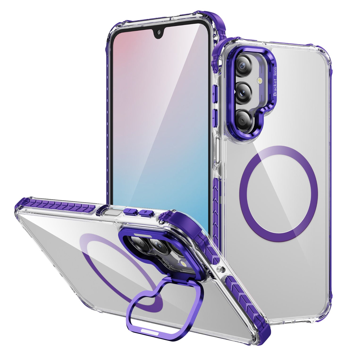 Tough On Samsung Galaxy A17/A16 Case Camera Stand with Magnetic-2
