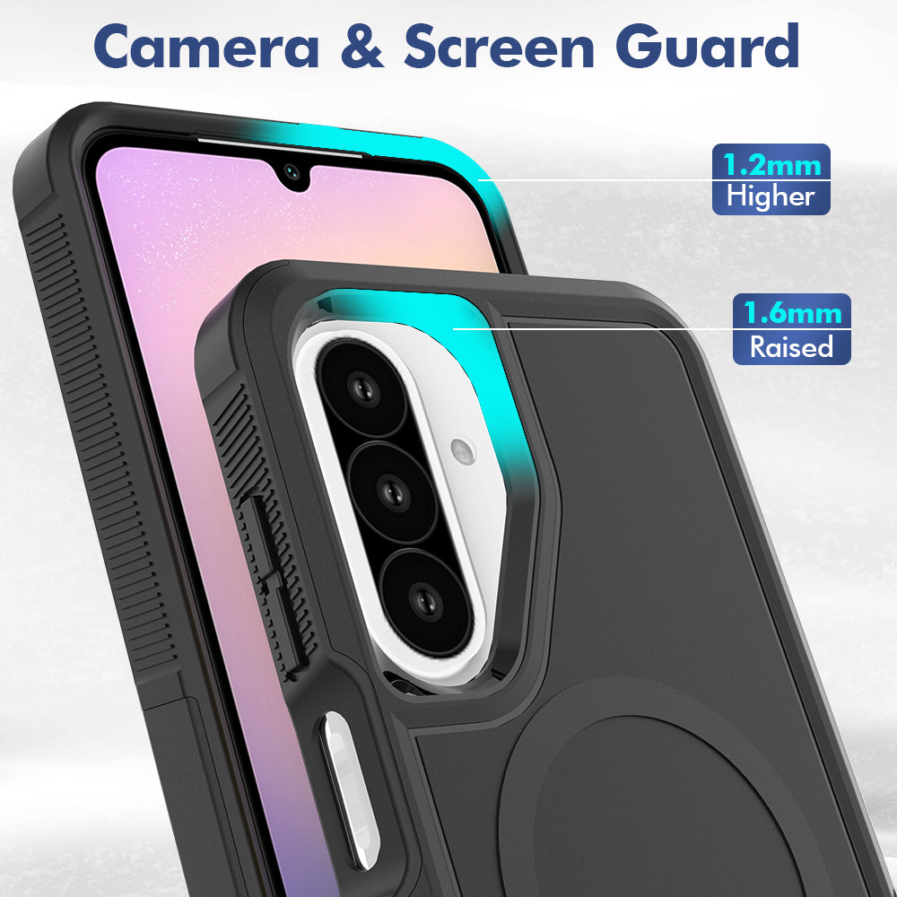 Tough On Samsung Galaxy A26 Case with MagSafe Heavy Armor Black
