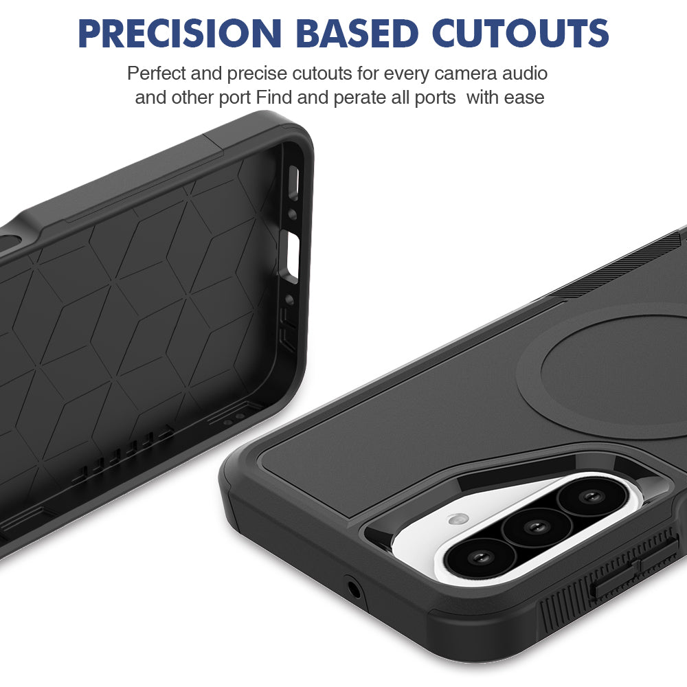 Tough On Samsung Galaxy A26 Case with MagSafe Heavy Armor Black