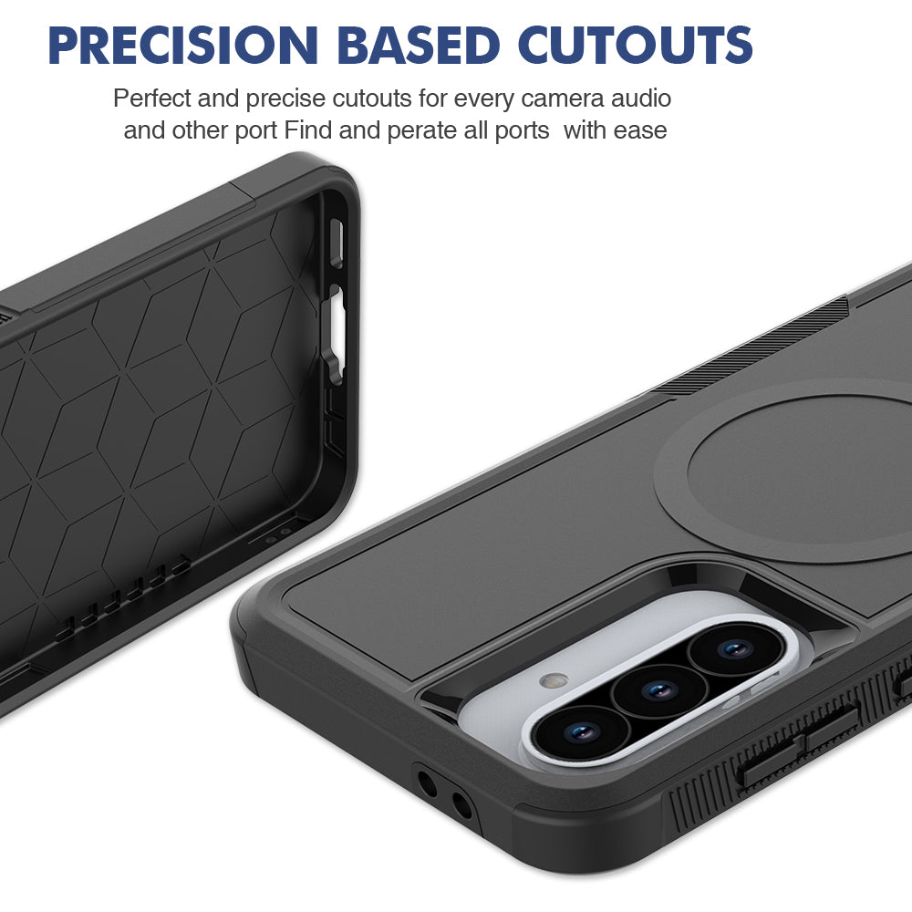 Tough On Samsung Galaxy A56 Case with MagSafe Heavy Armor Black