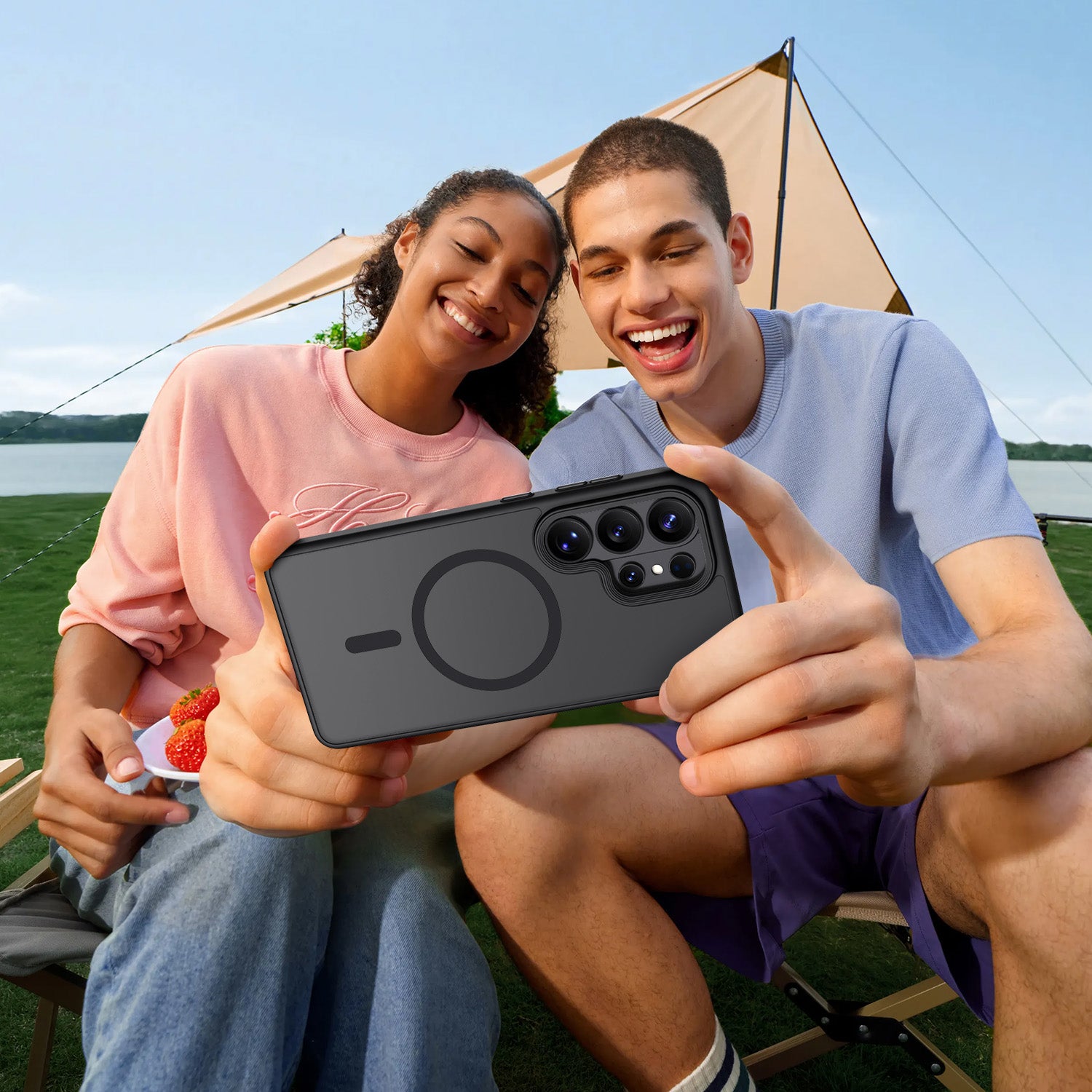 Tough On Samsung Galaxy Essential Magnetic Case