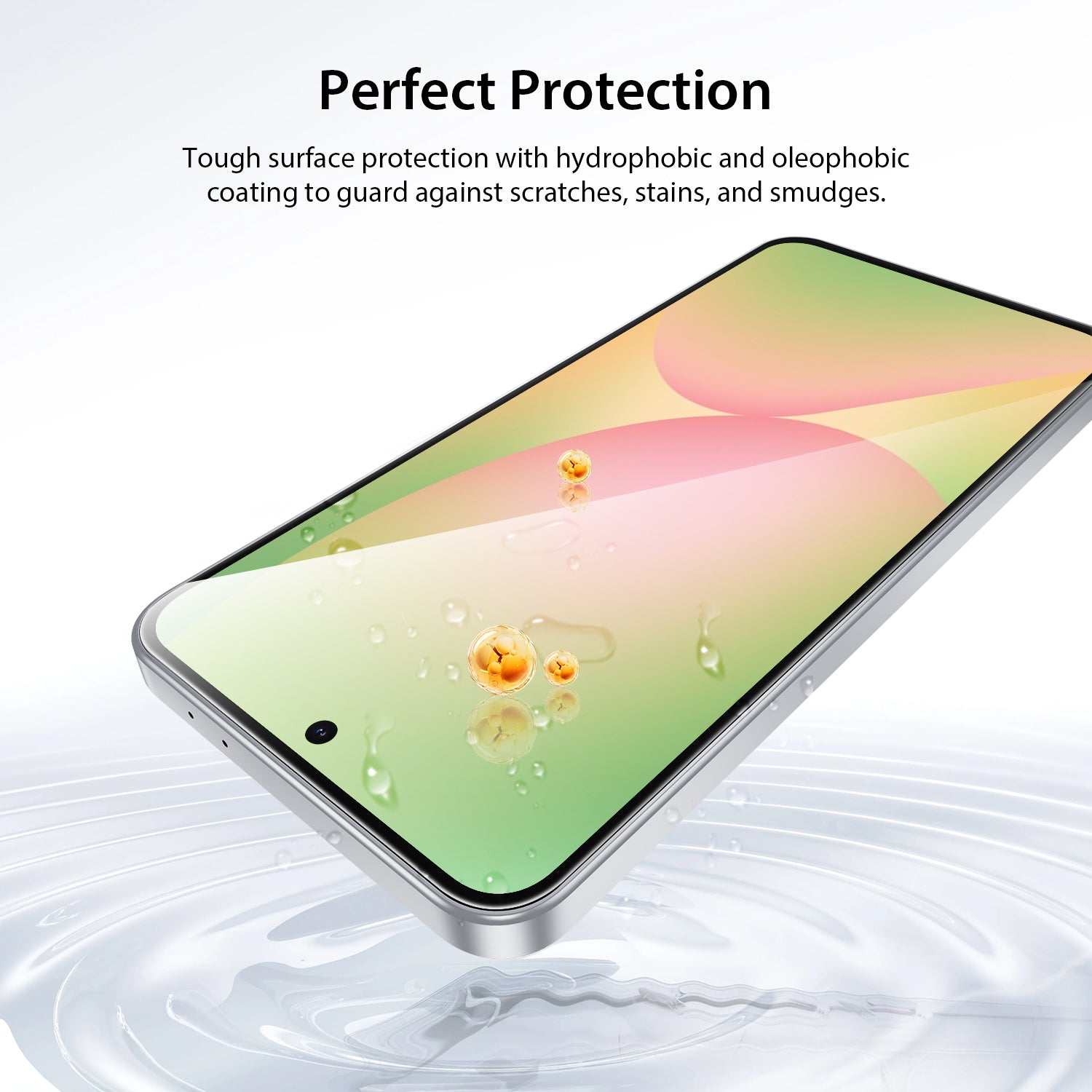 Tough On Samsung Galaxy S24 FE Tempered Glass Screen Protector Black