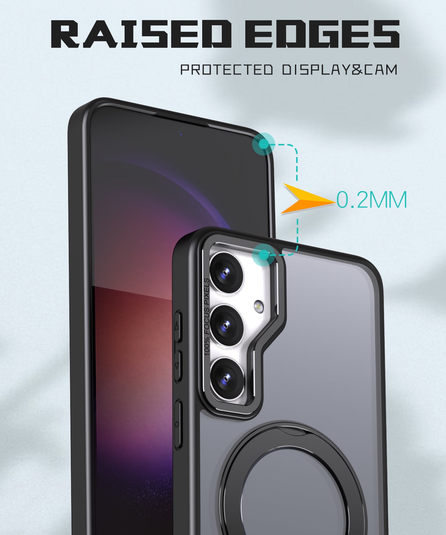 Tough On Samsung Galaxy S25 FE Case 360° Rotate Stand With MagSafe