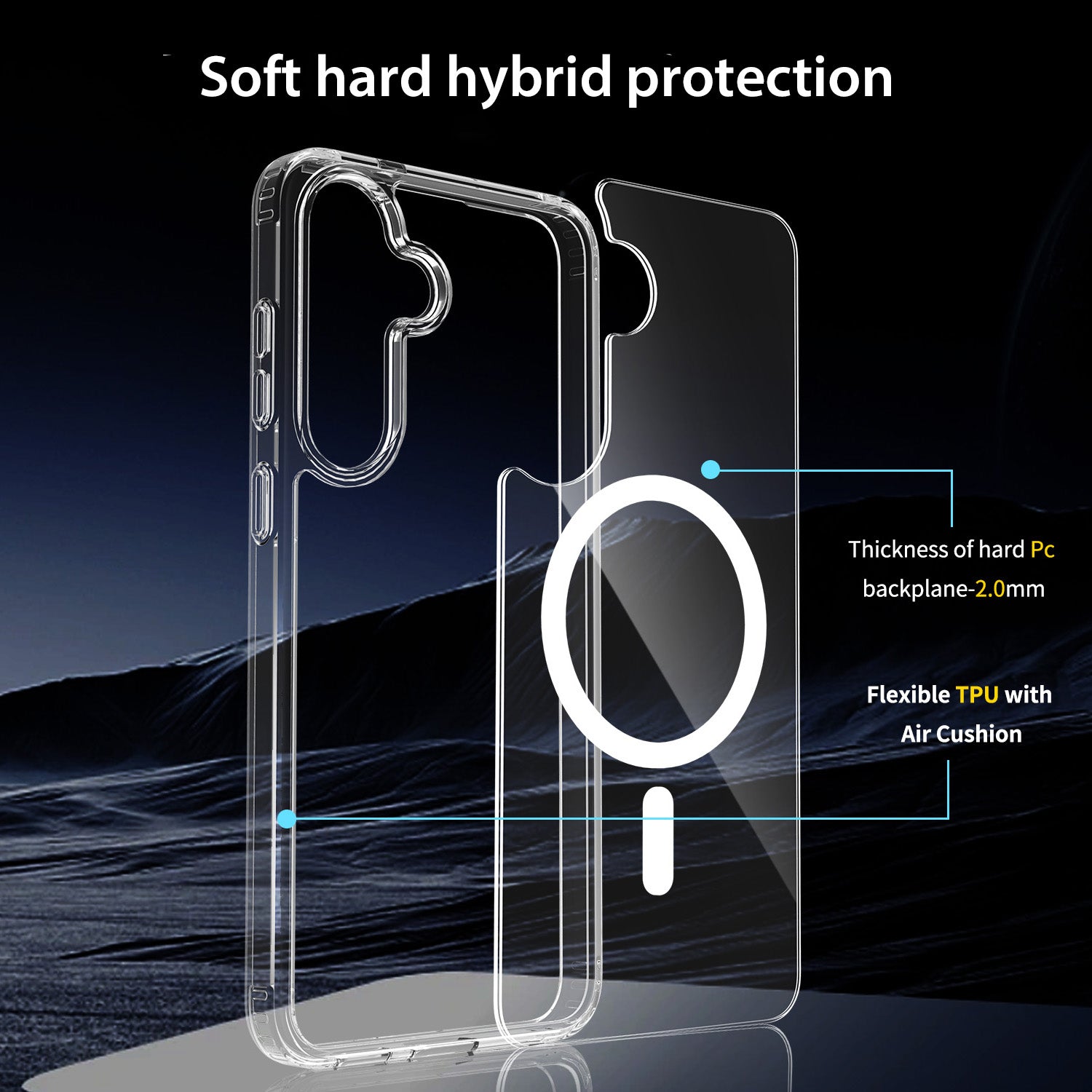 Tough On Samsung Galaxy S25 FE Case with MagSafe Clear Air