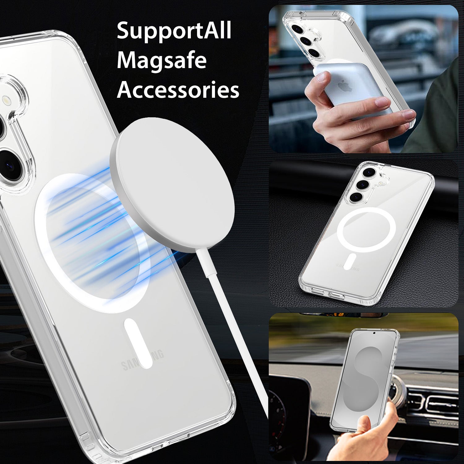 Tough On Samsung Galaxy S25 FE Case with MagSafe Clear Air